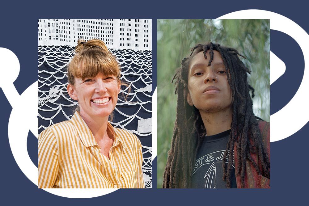 Artist and writer in residence with Pratt logo